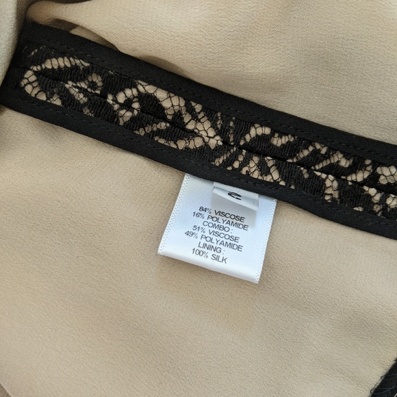 PRABAL GURUNG Mock Neck Feather Lace Blouse 2 - Picture 12 of 13